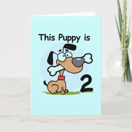 Carte T-shirts et cadeaux pour le 2ème anniversaire de c (Devant)