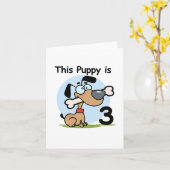 Carte T-shirts et cadeaux pour le 3e anniversaire de ce  (Fleur jaune)