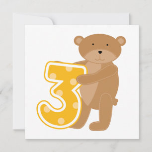 Carte T-shirts et cadeaux pour le 3e anniversaire de l'o