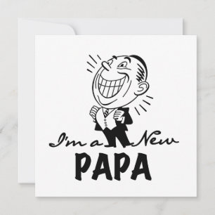 Carte T-shirts et cadeaux pour papa nouveau souriant