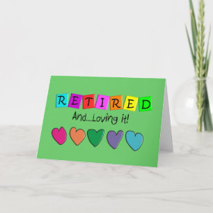Carte T-shirts et cadeaux "Retraité and Love it"