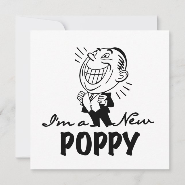 Carte T-shirts et cadeaux Smiling New Poppy (Devant)