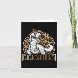 Carte T-shirts Gigisaurus Dinosaure Gigi Léopard