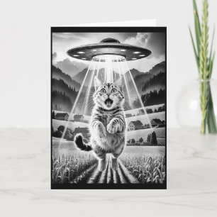 Carte T-shirts graphiques drôles d'enlèvement d'aliens d