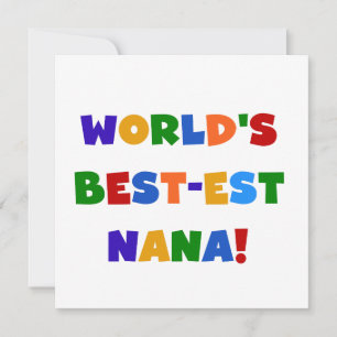 Carte T-shirts Nana Bright Colors les plus beaux du mond