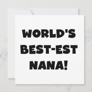 Carte T-shirts noirs et blancs Nana les plus beaux du mo