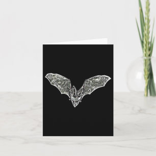 Carte T Vampire de nuit Halloween Aile de vol Mammifères