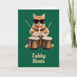 Carte Tabby Bongo Player