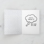 Carte Tabby Cat 75e Humour d'anniversaire (Intérieur)