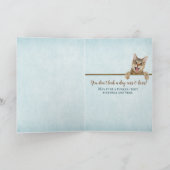 Carte Tabby Cat Anniversaire en miroir (Intérieur)