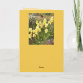 Carte Tabby Cat Cute Yellow Iris Valentines Wifes Name (Dos)