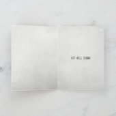 Carte Tabby Cat Se Bien Bientôt (Intérieur)