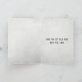 Carte Tabby Cat Se Bien Bientôt (Intérieur)