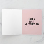 Carte TABBY CAT VALENTINE'S DAY Greeting Card (Intérieur)