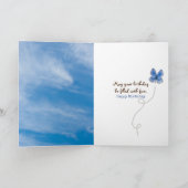 Carte Tabby Chat Avec Tournesol Anniversaire (Intérieur)