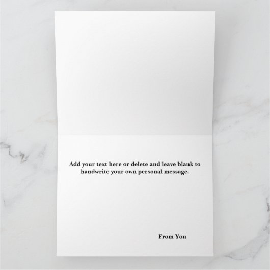 Carte Tabby Chat Pékin Bleu Drôle (Intérieur)