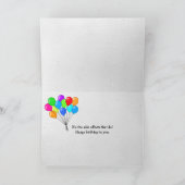 Carte tabby kitten avec drôle de bulle de texte d'annive (Intérieur)