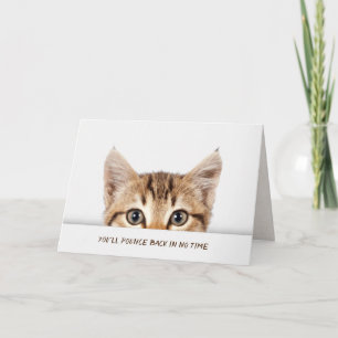 Carte Tabby kitten get well soon