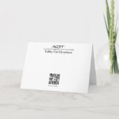 Carte Tabby Noël Étincelle (Dos)