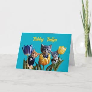 Carte Tabby Tulips