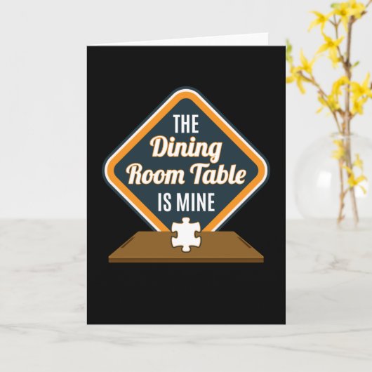 Carte Table À Manger Est Mine Jigsaw Puzzle (Fleur jaune)