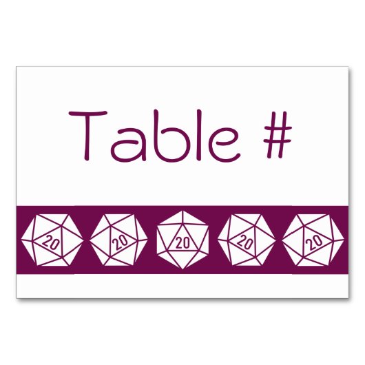 Carte table chic au vin (Devant)