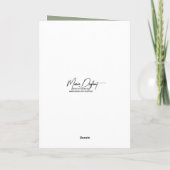 Carte Table D'Anniversaire Dans Une Forêt (Dos)