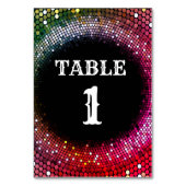 Carte table Disco Party (Par défaut)