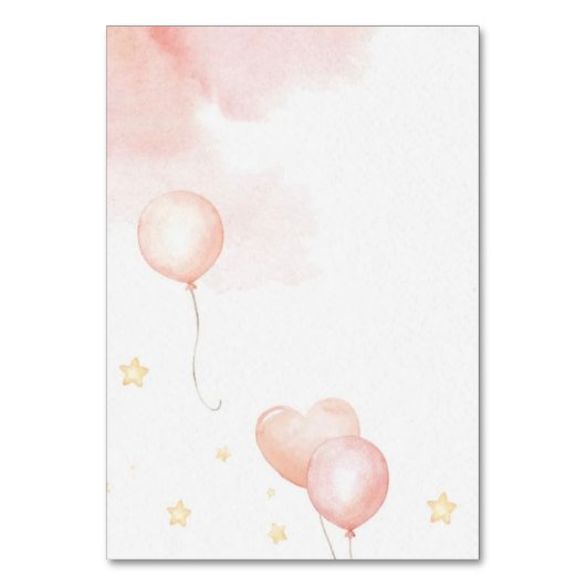 Carte table Eléphant rose (Dos)