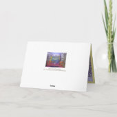 CARTE TABLE ET CHAISES RUSTIQUES/JOLIE ANNIVERSAIRE/PERS (Dos)