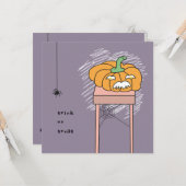 carte table halloween (Devant/Arrière en situation)