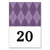 Carte table Mariage Jacquard violet (Dos)