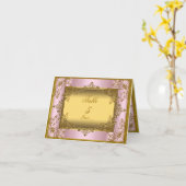 Carte TABLE N ° Anniversaire Mariage Fiançailles Anniver (Fleur jaune)