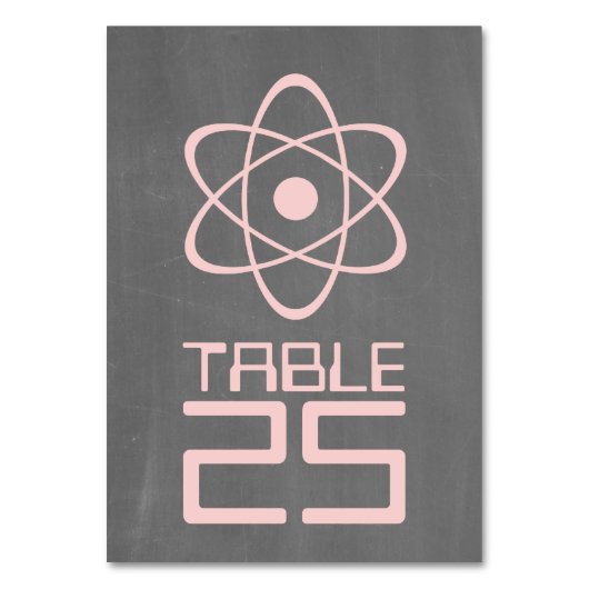 Carte table Pink Atomic Chalkboard (Par défaut)