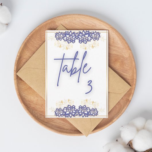 Carte table plat baby shower violet