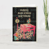 Carte Table rouge de Mah-Jongg (Devant)