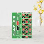 Carte Table Roulette - Casino Gamme Pour Gagner (Fleur jaune)