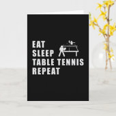 Carte Table Tennis Paddle Ping Pong Répéter Drôle Cadeau (Fleur jaune)