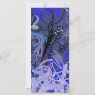 Carte Tableau abstrait bleu