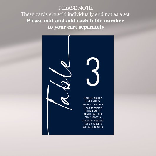 Carte Tableau blanc de la marine de script Noms de siège