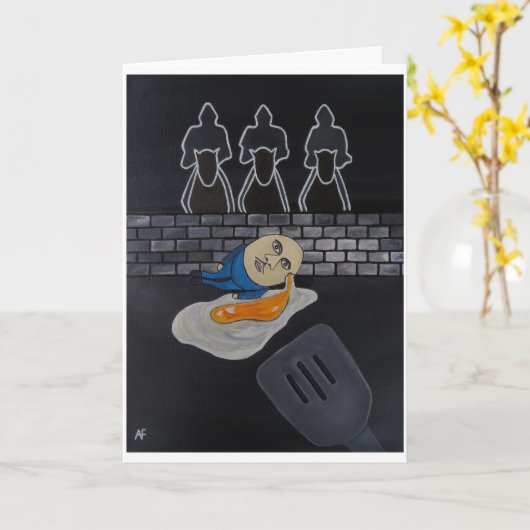 Carte Tableau Broken Then Fried d'Alfred Fox (Fleur jaune)