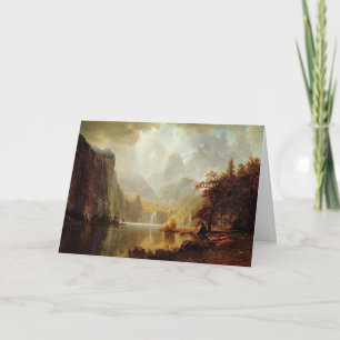 Carte Tableau d'Albert Bierstadt, Dans les montagnes 186