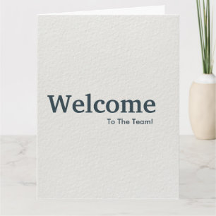 Carte Tableau de bienvenue pour nouvel employé