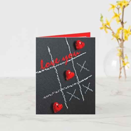 Carte Tableau de bord Coeurs modernes (Fleur jaune)