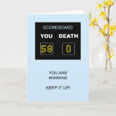 Carte Tableau de bord du 58e anniversaire (Fleur jaune)