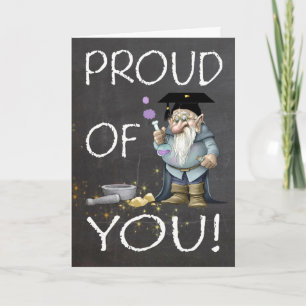 Carte Tableau De Bord Fier De Vous Diplôme Avec Gnome