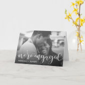 Carte Tableau de bord moderne & Script Engagement Party (Fleur jaune)