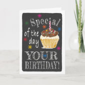 Carte Tableau de bord spécial du jour anniversaire (Devant)