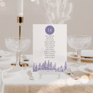 Carte Tableau de disposition par table pour mariage hive
