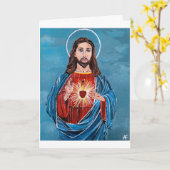 Carte Tableau de Jésus-Christ par Alfred Fox (Fleur jaune)